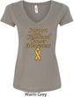 Support Childhood Cancer Awareness Ladies V-Neck