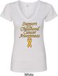 Support Childhood Cancer Awareness Ladies V-Neck