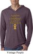 Support Childhood Cancer Awareness Lightweight Hoodie Tee