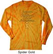 Support Childhood Cancer Awareness Long Sleeve Tie Dye