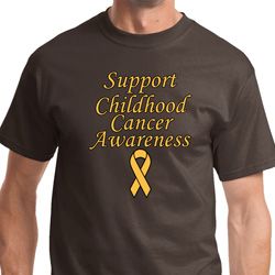 Support Childhood Cancer Awareness Mens Shirts