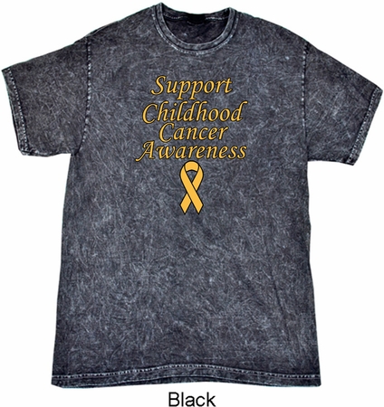 Support Childhood Cancer Awareness Mineral Tie Dye Shirt