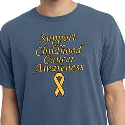 Support Childhood Cancer Awareness Pigment Dyed T-shirt