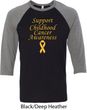 Support Childhood Cancer Awareness Raglan Shirt