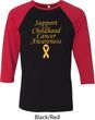 Support Childhood Cancer Awareness Raglan Shirt