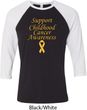 Support Childhood Cancer Awareness Raglan Shirt