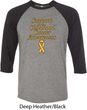 Support Childhood Cancer Awareness Raglan Shirt