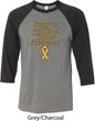 Support Childhood Cancer Awareness Raglan Shirt