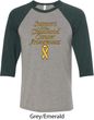 Support Childhood Cancer Awareness Raglan Shirt