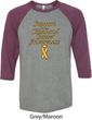 Support Childhood Cancer Awareness Raglan Shirt