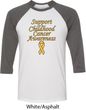 Support Childhood Cancer Awareness Raglan Shirt