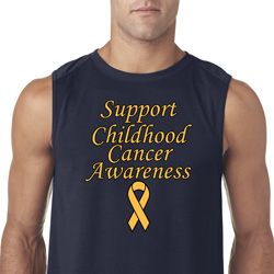 Support Childhood Cancer Awareness Sleeveless Shirt