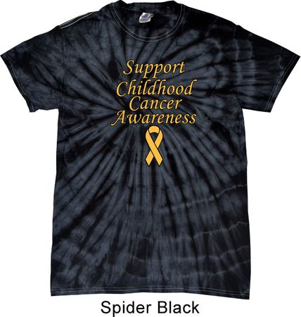 Support Childhood Cancer Awareness Tie Dye Shirt