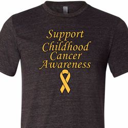 Support Childhood Cancer Awareness Tri Blend Tee