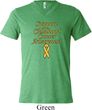 Support Childhood Cancer Awareness Tri Blend V-neck