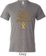 Support Childhood Cancer Awareness Tri Blend V-neck