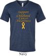 Support Childhood Cancer Awareness Tri Blend V-neck