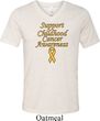 Support Childhood Cancer Awareness Tri Blend V-neck