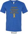 Support Childhood Cancer Awareness Tri Blend V-neck