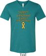 Support Childhood Cancer Awareness Tri Blend V-neck