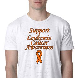 Support Leukemia Cancer Awareness Burnout T-shirt