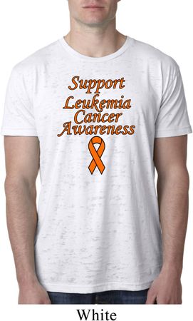 Support Leukemia Cancer Awareness Burnout T-shirt