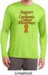 Support Leukemia Cancer Awareness Dry Wicking Long Sleeve