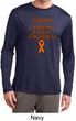 Support Leukemia Cancer Awareness Dry Wicking Long Sleeve