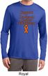 Support Leukemia Cancer Awareness Dry Wicking Long Sleeve