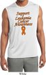 Support Leukemia Cancer Awareness Dry Wicking Sleeveless Shirt