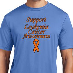 Support Leukemia Cancer Awareness Dry Wicking T-shirt