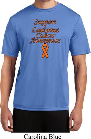 Support Leukemia Cancer Awareness Dry Wicking T-shirt