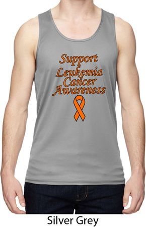 Support Leukemia Cancer Awareness Dry Wicking Tank Top