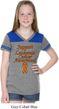 Support Leukemia Cancer Awareness Girls Football Shirt