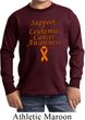 Support Leukemia Cancer Awareness Kids Long Sleeve