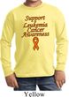 Support Leukemia Cancer Awareness Kids Long Sleeve