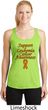 Support Leukemia Cancer Awareness Ladies Dry Wicking Racerback