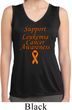 Support Leukemia Cancer Awareness Ladies Dry Wicking Tank Top