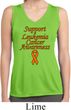 Support Leukemia Cancer Awareness Ladies Dry Wicking Tank Top