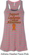 Support Leukemia Cancer Awareness Ladies Flowy Racerback