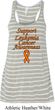 Support Leukemia Cancer Awareness Ladies Flowy Racerback