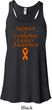 Support Leukemia Cancer Awareness Ladies Flowy Racerback