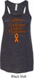 Support Leukemia Cancer Awareness Ladies Flowy Racerback
