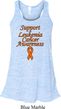 Support Leukemia Cancer Awareness Ladies Flowy Racerback
