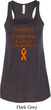 Support Leukemia Cancer Awareness Ladies Flowy Racerback