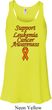Support Leukemia Cancer Awareness Ladies Flowy Racerback