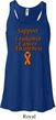 Support Leukemia Cancer Awareness Ladies Flowy Racerback