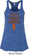 Support Leukemia Cancer Awareness Ladies Flowy Racerback
