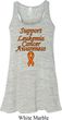 Support Leukemia Cancer Awareness Ladies Flowy Racerback
