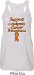 Support Leukemia Cancer Awareness Ladies Flowy Racerback